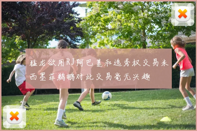 猛龙欲用RJ阿巴基和选秀权交易米西墨菲鹈鹕对此交易毫无兴趣